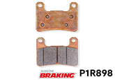 SET 2 COPPIE DI PASTIGLIE SINTERIZZATA RACING PISTA ANTERIORI BRAKING P1R898